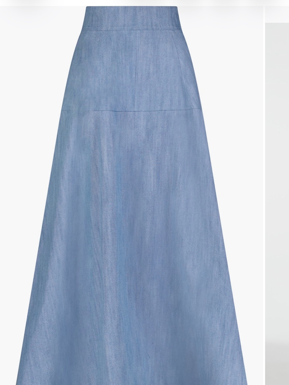 Lela Rose Powder Blue A-Line Maxi Skirt
